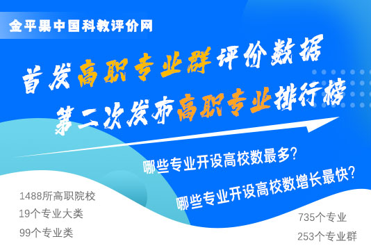 “金平果”2021高職專業(yè)群及專業(yè)排行榜發(fā)布